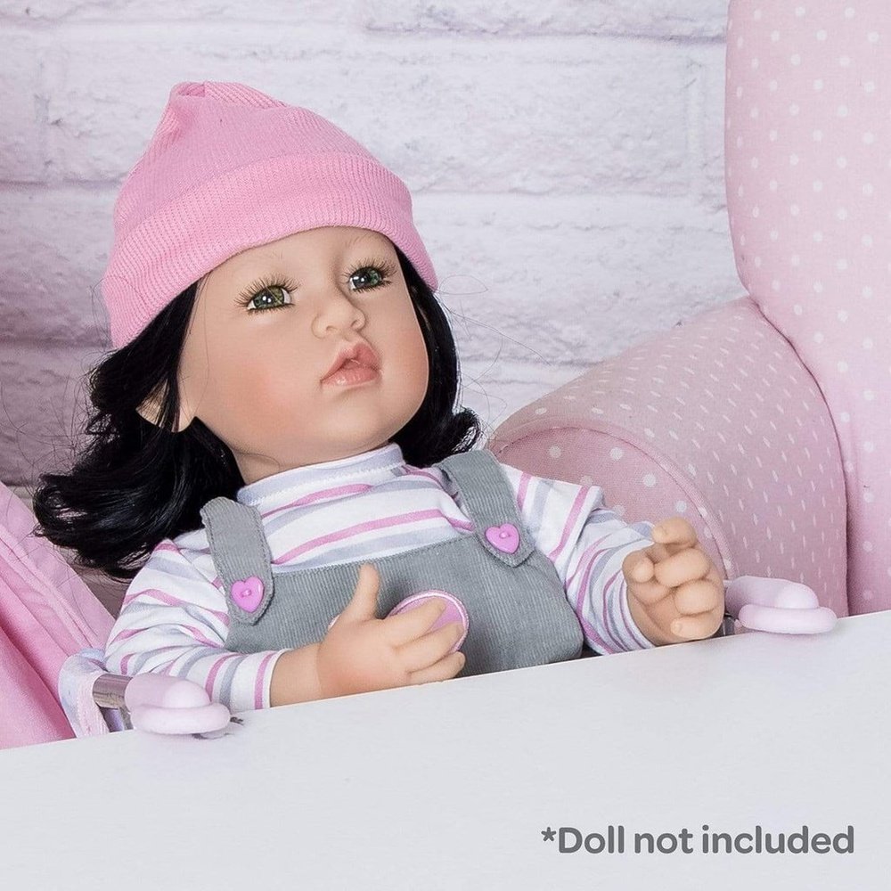 Adora Charisma Baby Doll Classic Pastel Pink Feeeding Seat