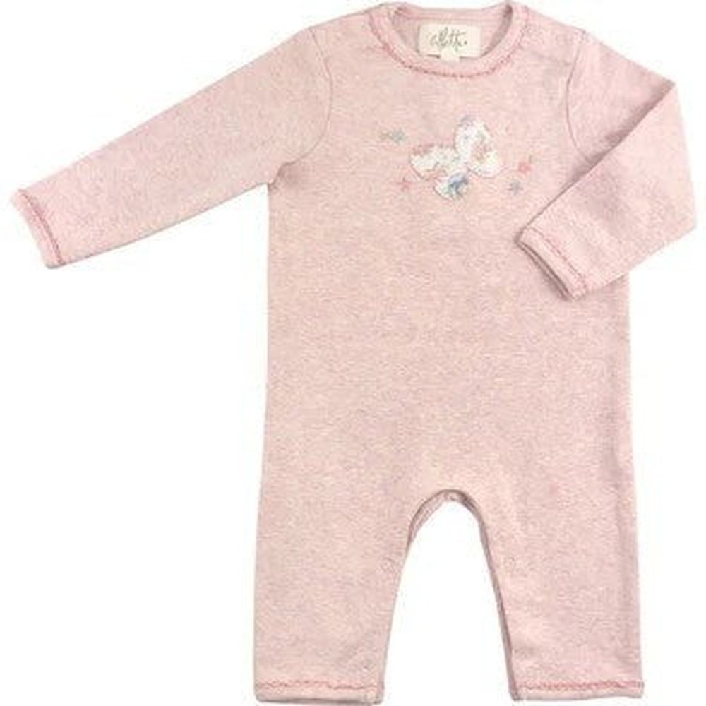 Albetta Floral Applique Butterfly Babygro