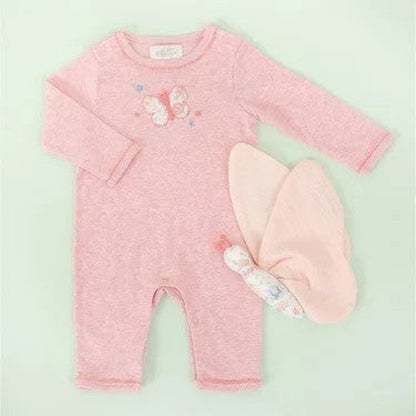 Albetta Floral Applique Butterfly Babygro