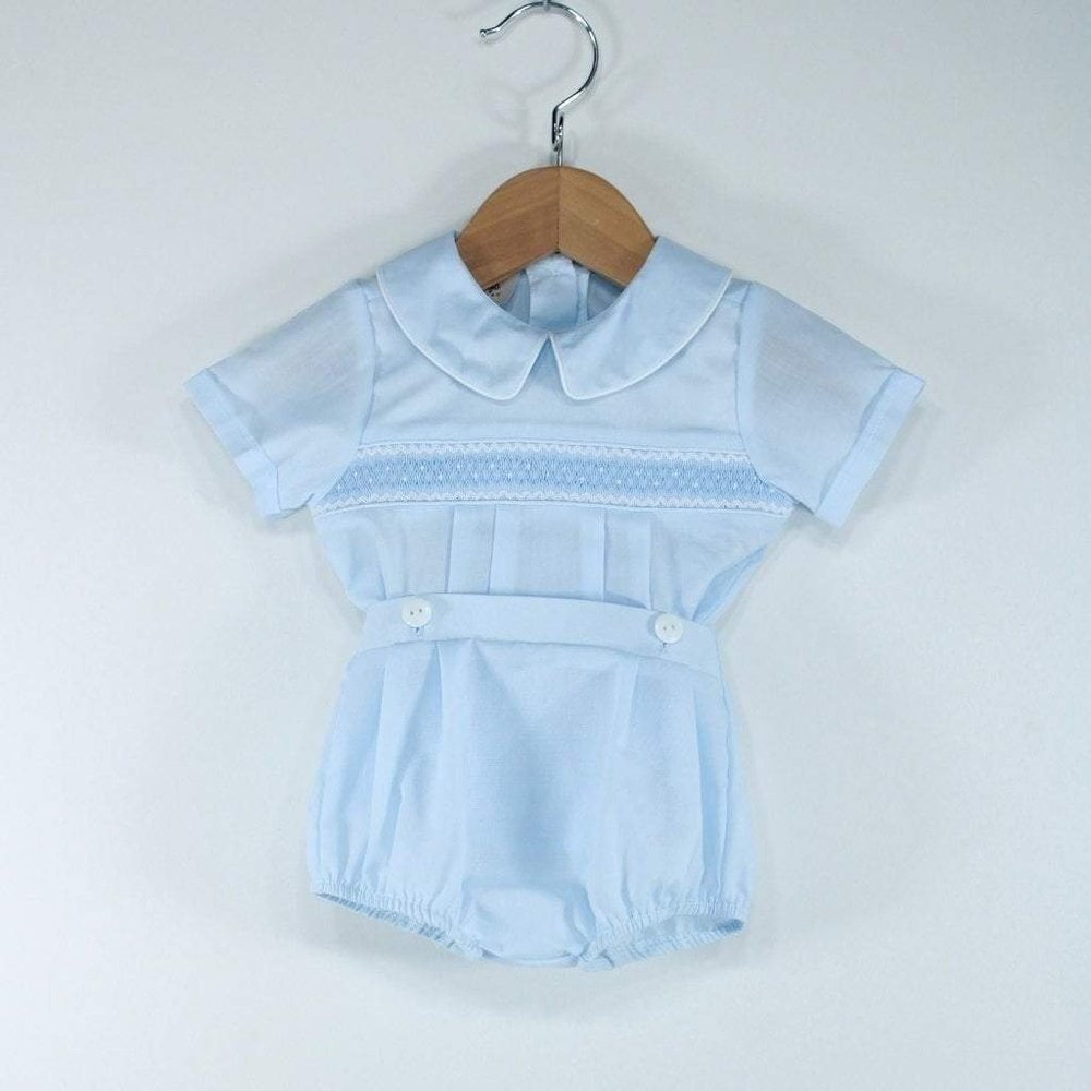 Baby Blessings Boys Button-On Bubble Blue
