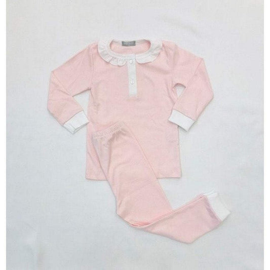 Baby Bliss Pink Pajama With White Collar