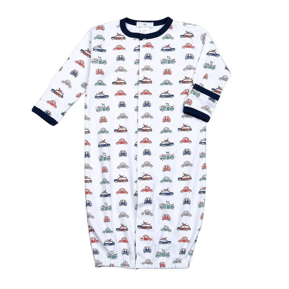 Baby Loren Boys Cars & Dogs Converter Gown