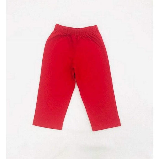 Baby Luigi by Acvisa Boy Knit Pull On Pant Red