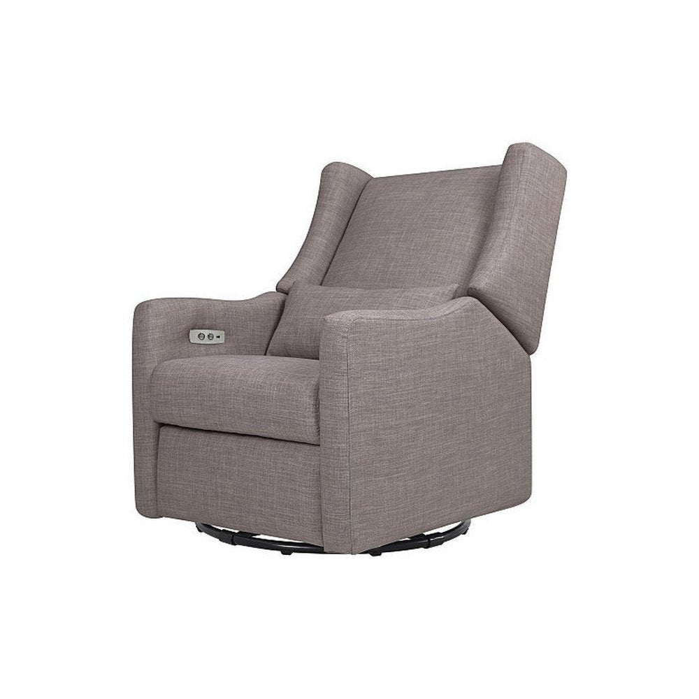 Babyletto Kiwi Electric Glider Recliner Grey Tweed Babysupermarket