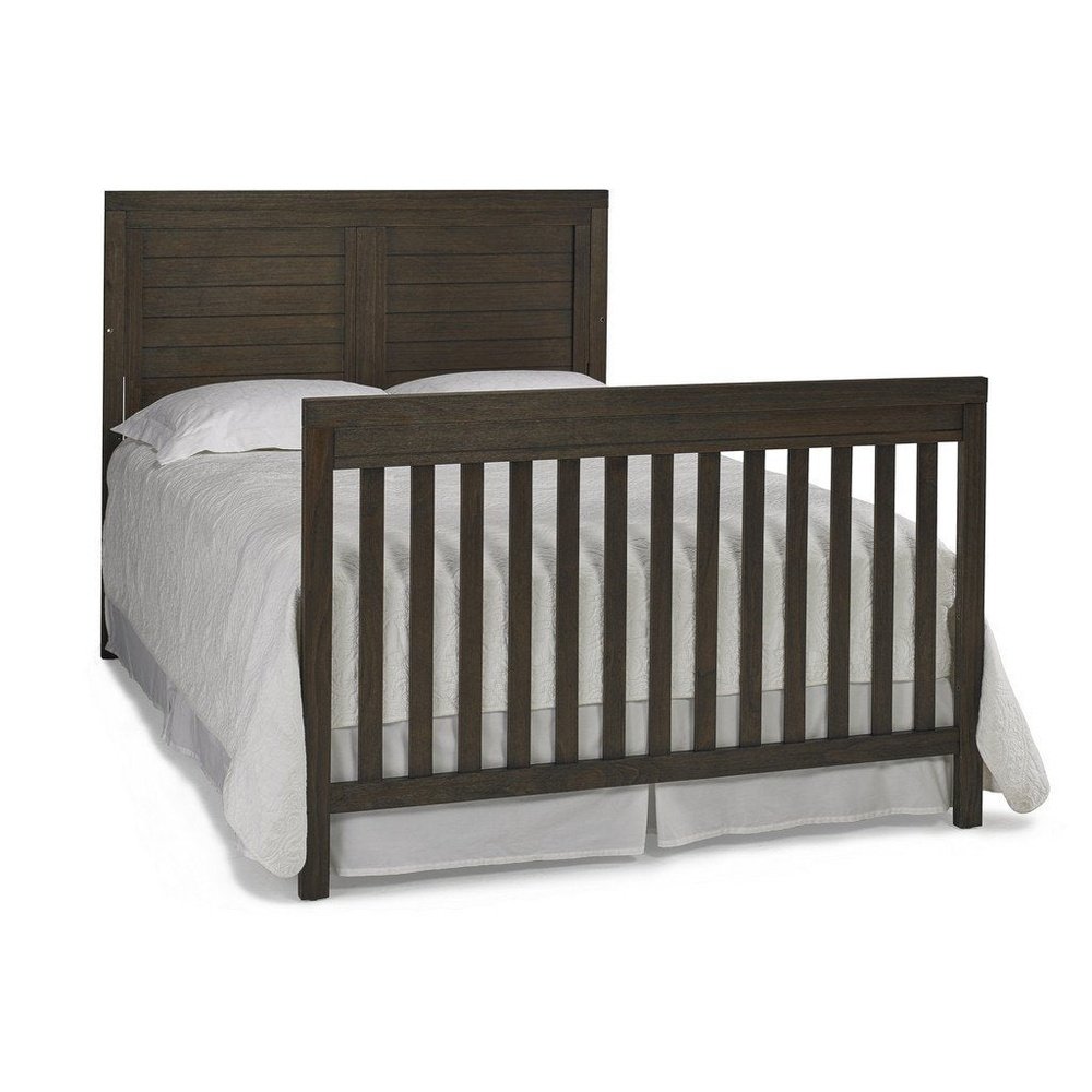 Ti Amo Castello Full Panel Convertible Baby Crib Weathered Brown