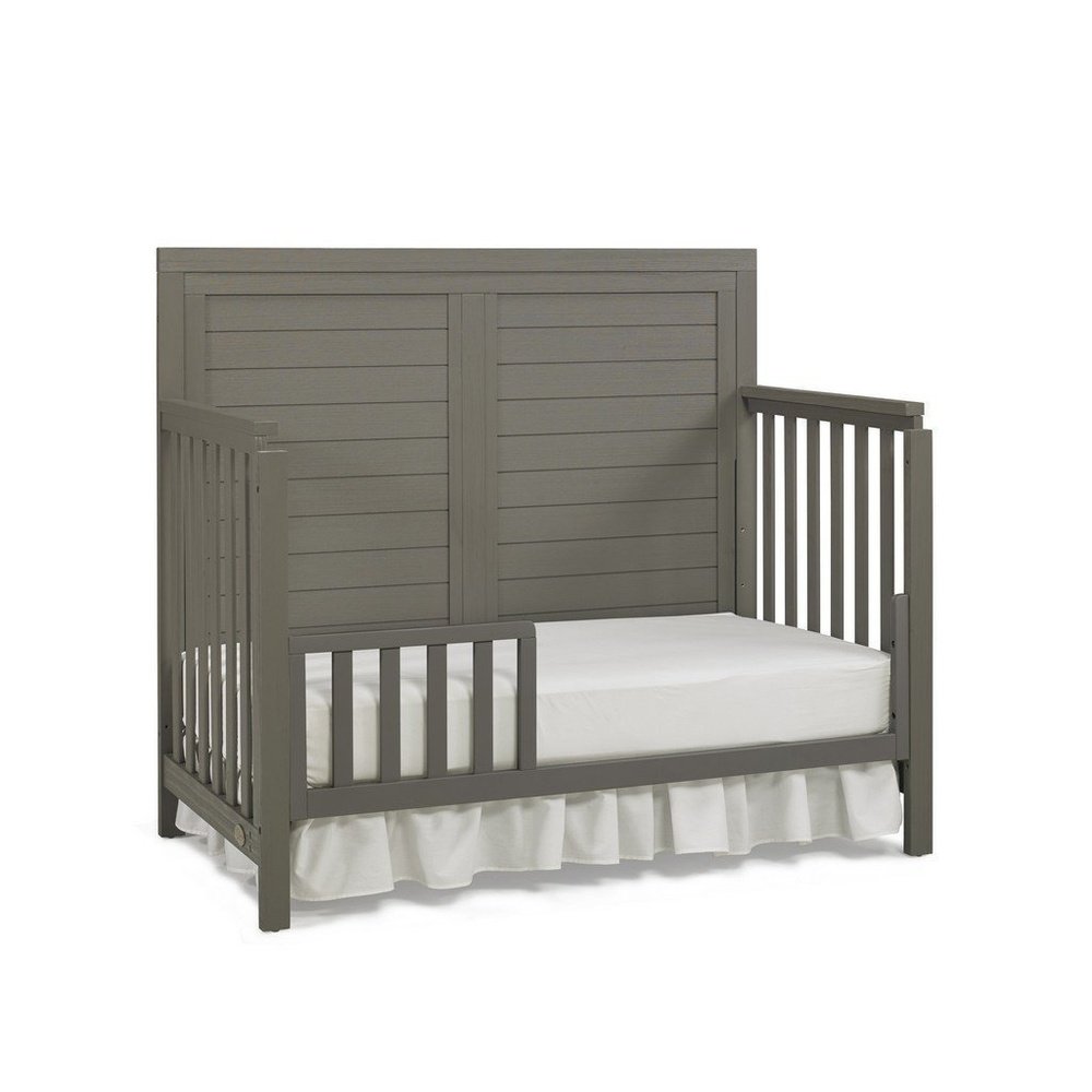 Ti Amo Castello Full Panel Convertible Baby Crib Weathered Grey