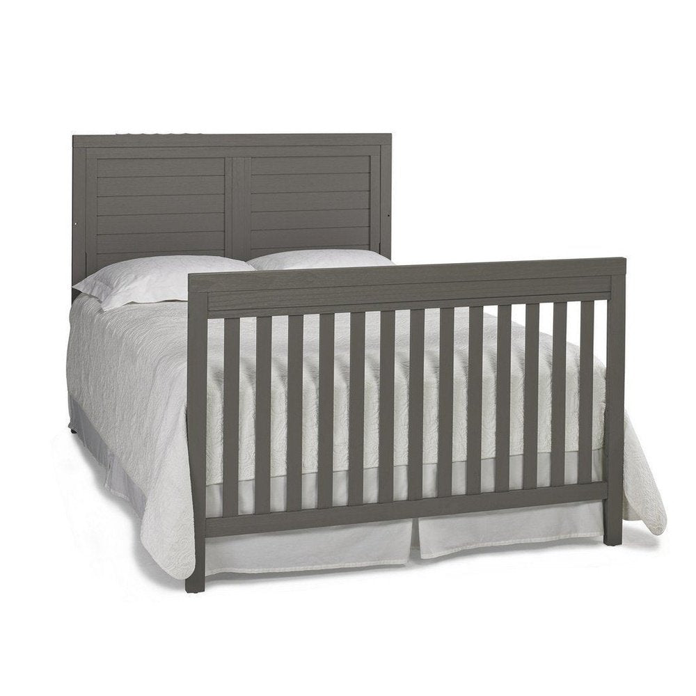 Ti Amo Castello Full Panel Convertible Baby Crib Weathered Grey