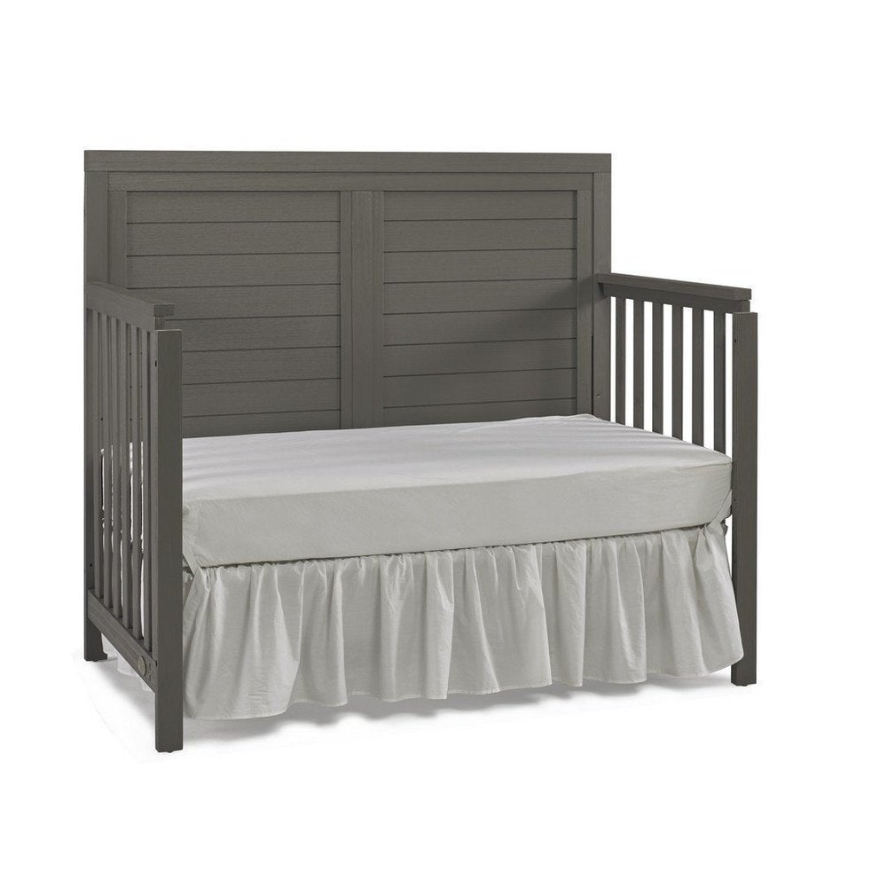 Ti Amo Castello Full Panel Convertible Baby Crib Weathered Grey