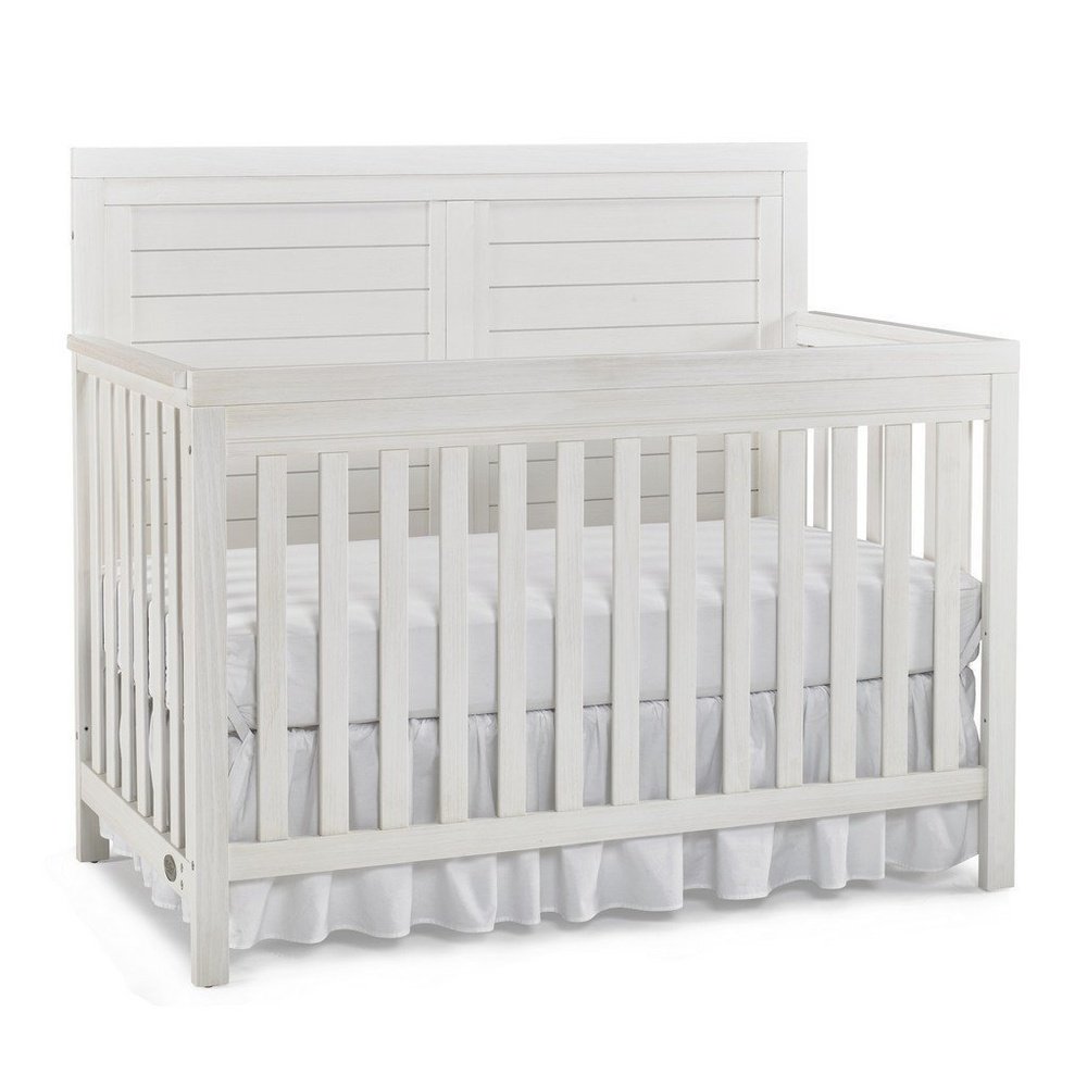 Ti Amo Castello Full Panel Convertible Baby Crib Weathered Sea Shell