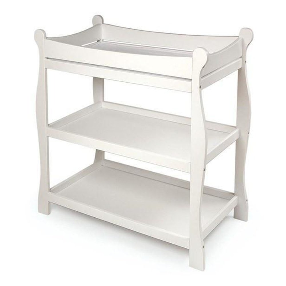 Badger Sleigh Nursery Changing Table White