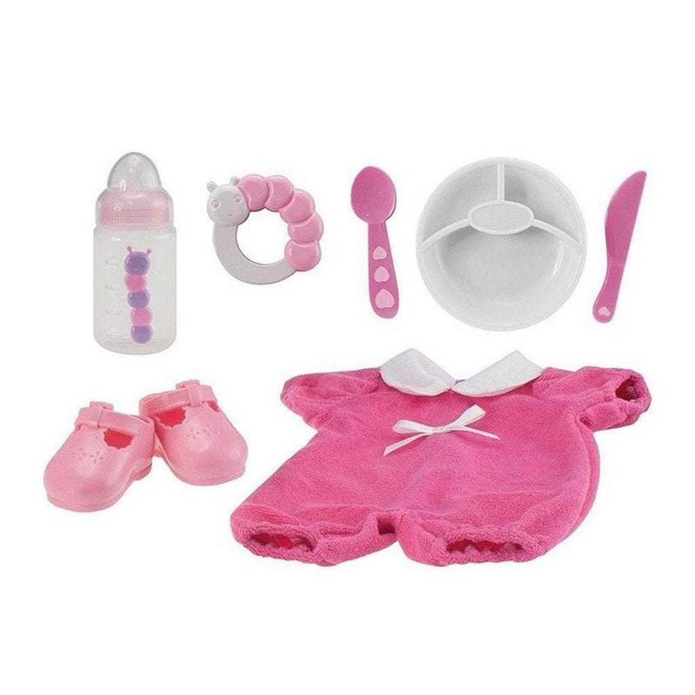 Berenguer Boutique 15" Soft Body Baby Doll - Pink 10 Piece