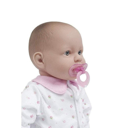 Berenguer Boutique La Baby Soft Baby Doll in Pink Outfit with Pacifier