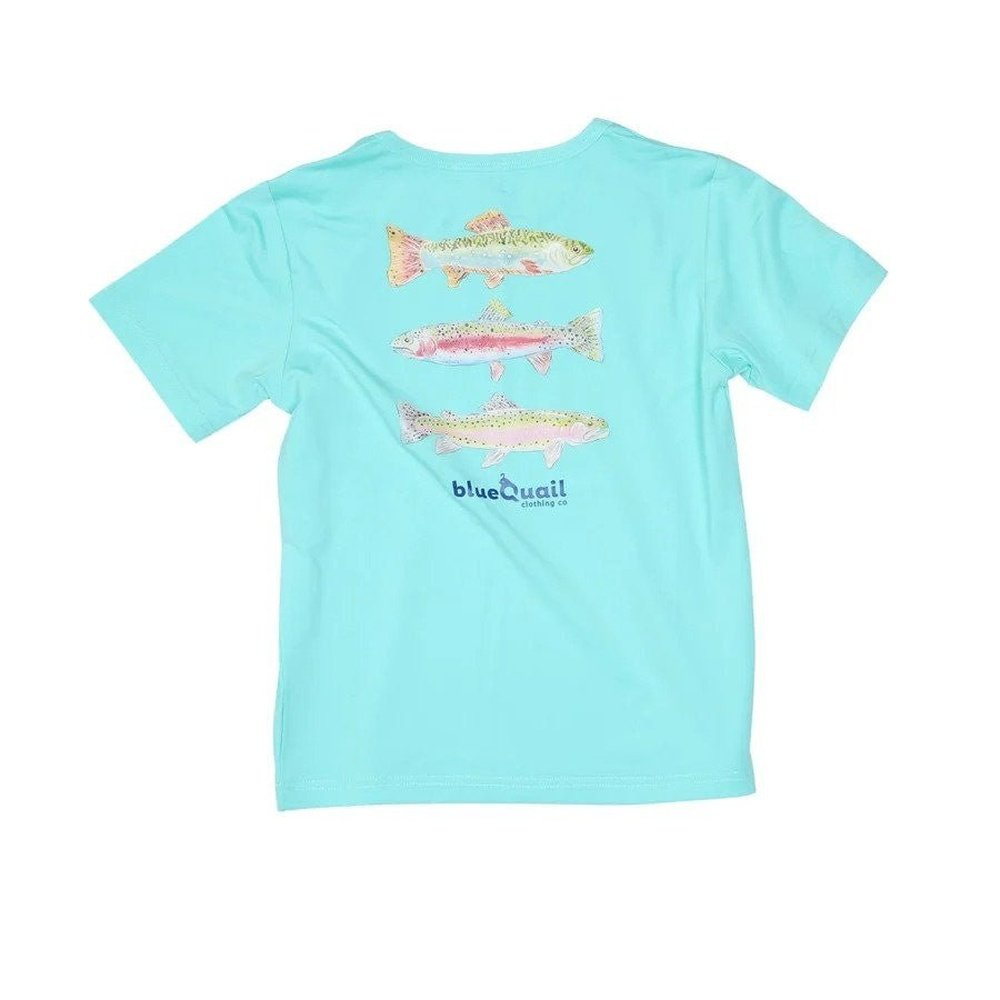 Blue Quail Clothing Company Apparel 2 Toddler / Trout Bluee Quail Clothing Company Boys Trout Short Sleeve Perf Tee