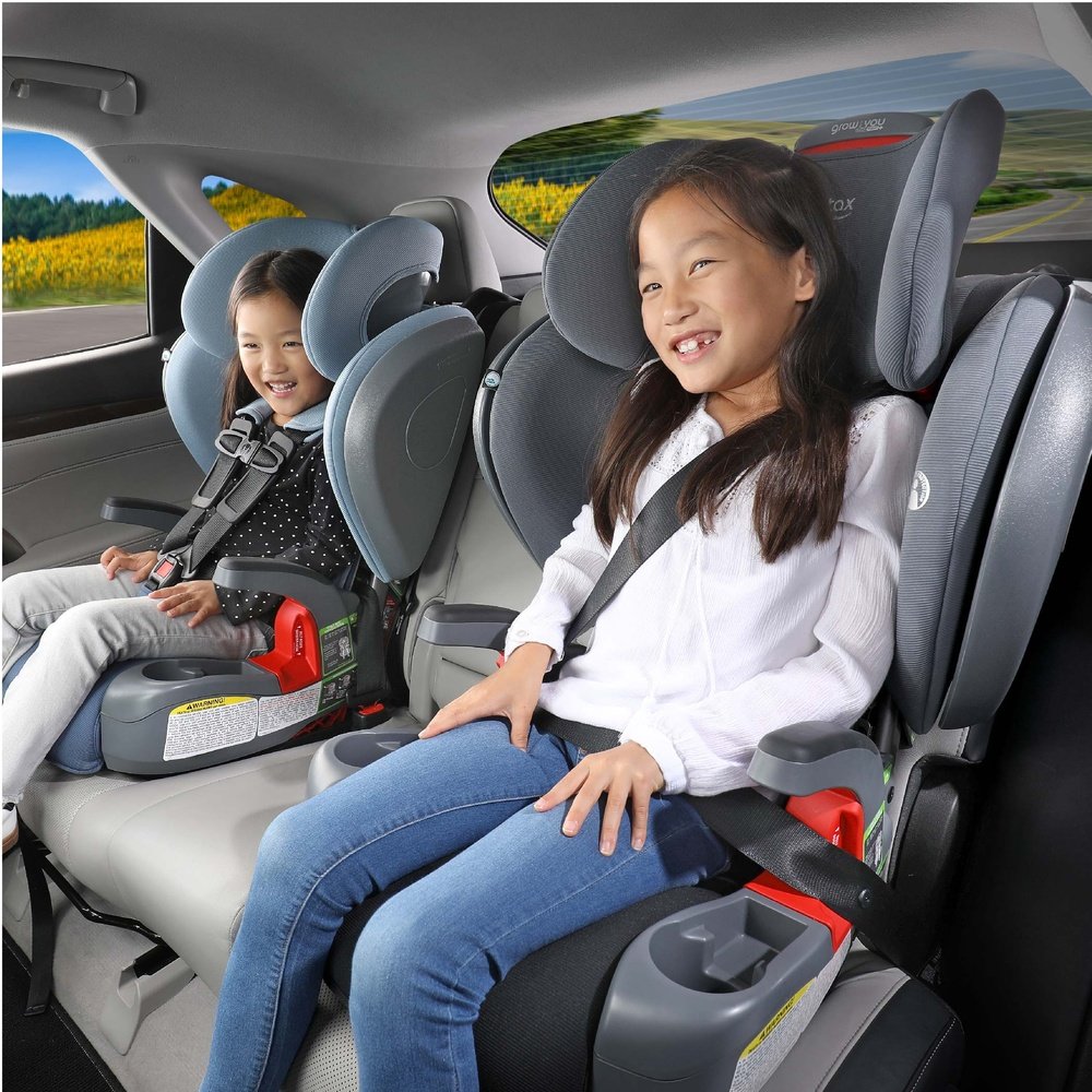 Britax Child Safety Grow With You ClickTight Harness-2-Booster Child Car Seat Black Contour SafeWash