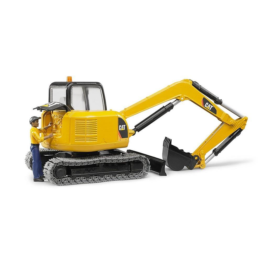 Bruder CAT Mini Excavator with worker