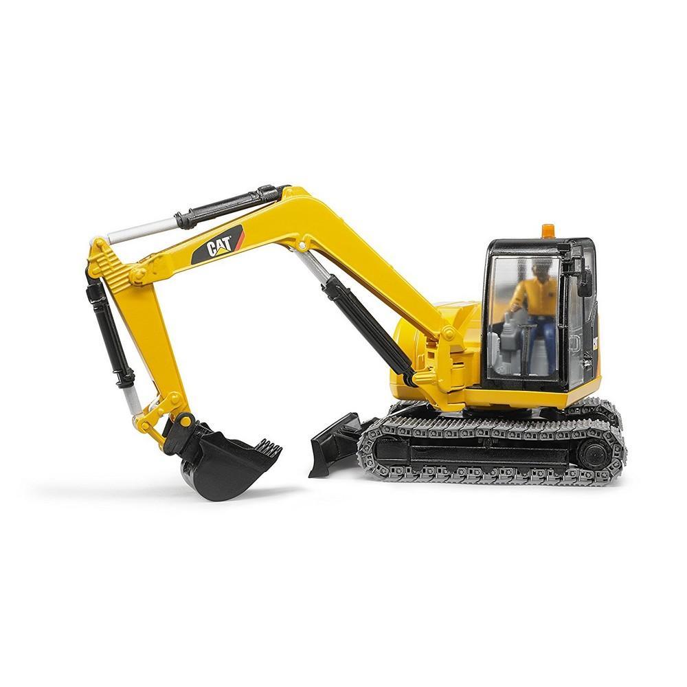 Bruder CAT Mini Excavator with worker