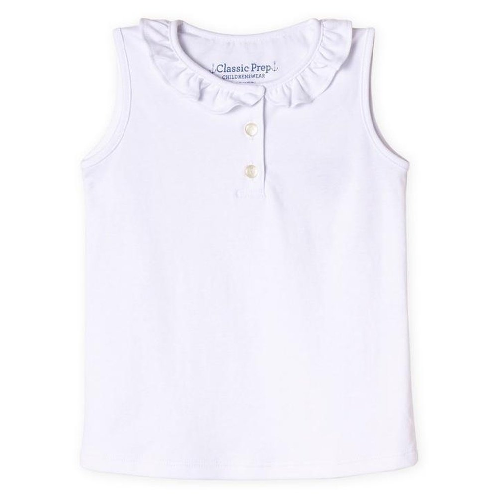 Classic Prep Childrenswear Zoe Sleeveless Pima Polo Shirt