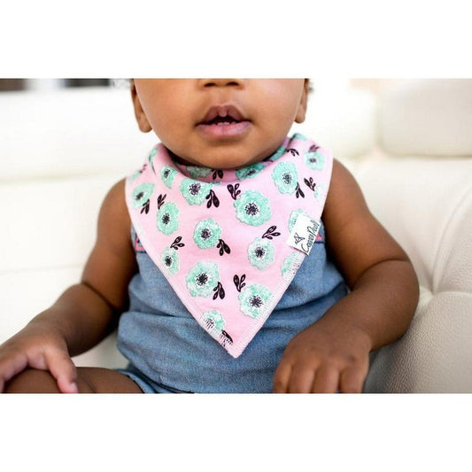 Copper PearlCopper Pearl Baby Bandana Bib Bloom Pink Mint FloralBabysupermarket