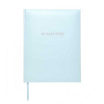 CR Gibson Baby Memory Book Blue Bonded Leather