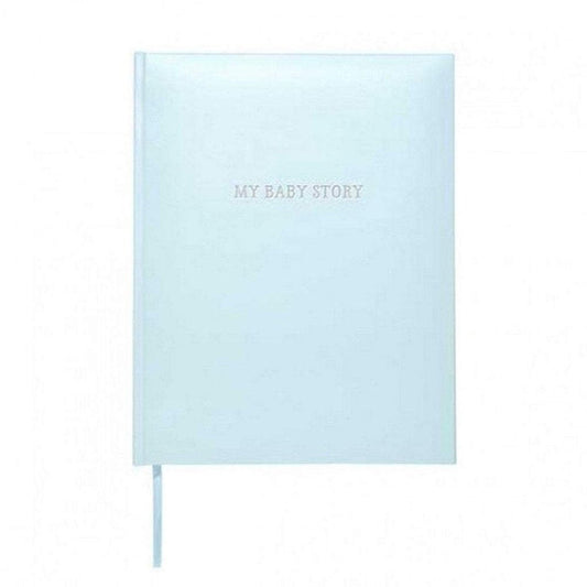 C R GibsonCR Gibson Baby Memory Book Blue Bonded LeatherBabysupermarket
