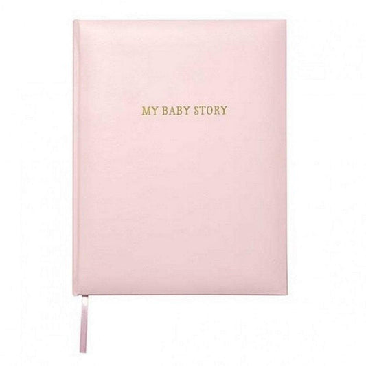 C R GibsonCR Gibson Baby Memory Book Pink Leather BondedBabysupermarket