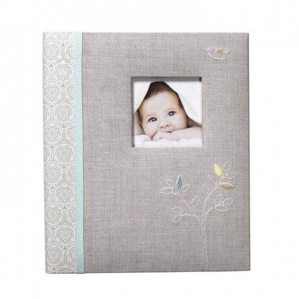 CR Gibson Linen Tree Loose Leaf Baby Memory Book