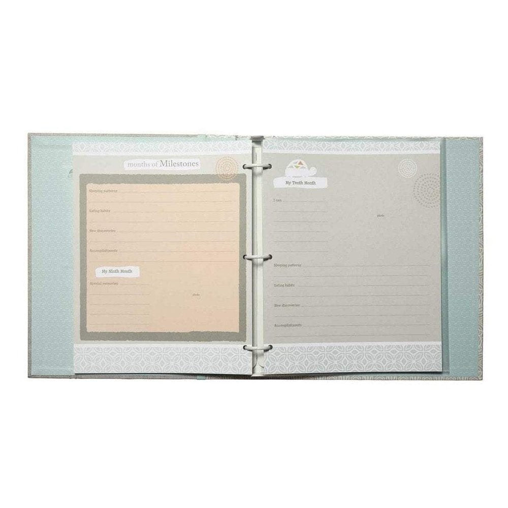 CR Gibson Linen Tree Loose Leaf Baby Memory Book