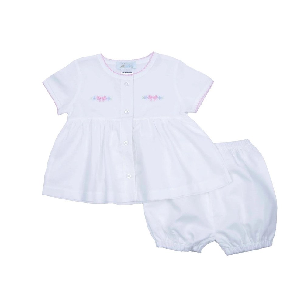 Cuclie Delicate Floral Batiste Diaper Set