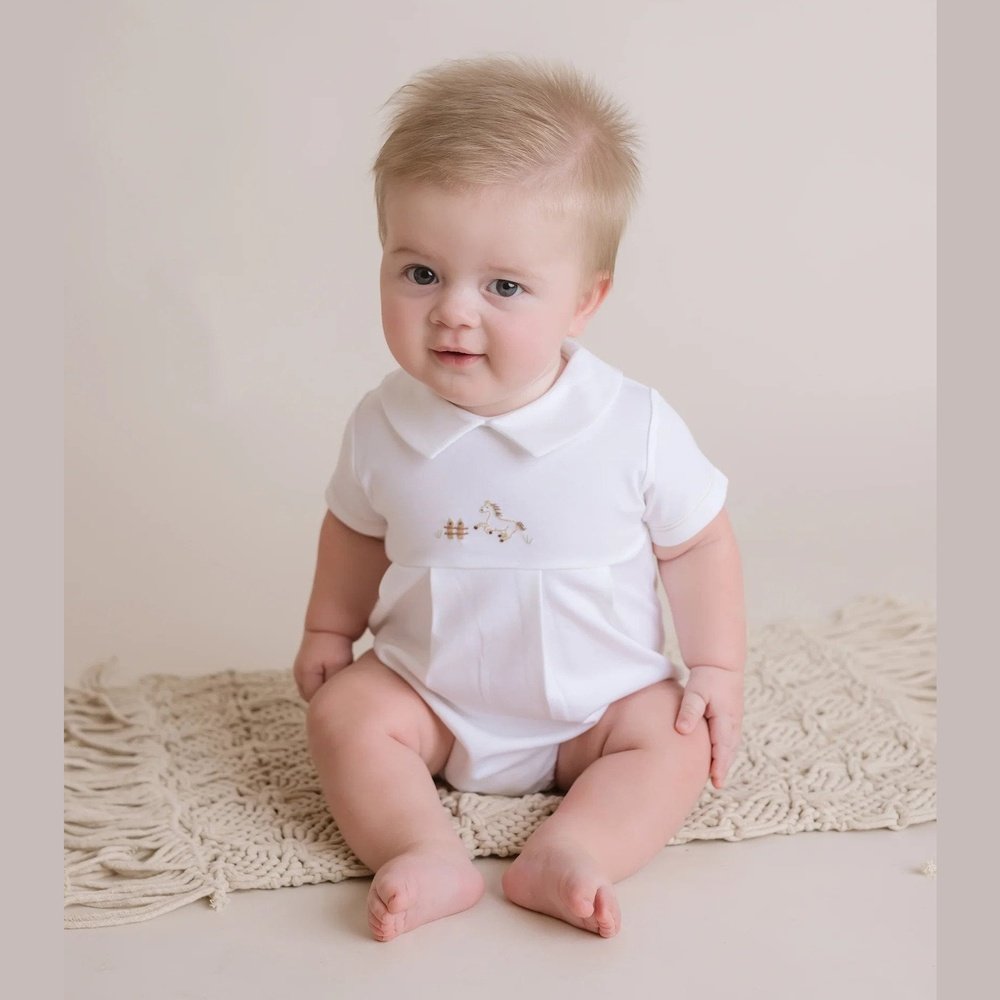 Cuclie Rodeo Horse Bubble Romper