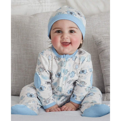 Cute Elephant Footed One-Piece and Hat