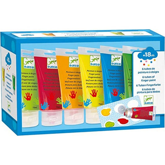 Djeco 6 Finger Paint Tubes