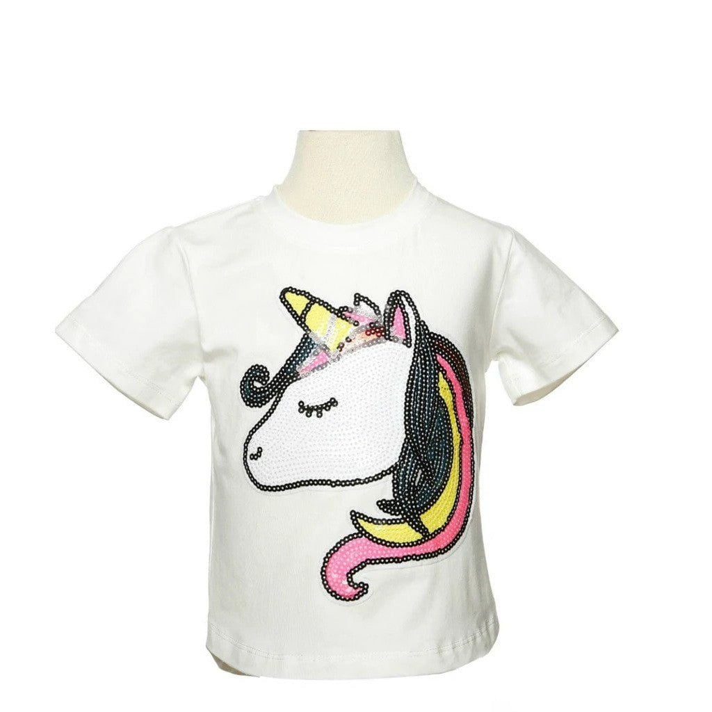 Doe a Dear Unicorn Sequin T-Shirt