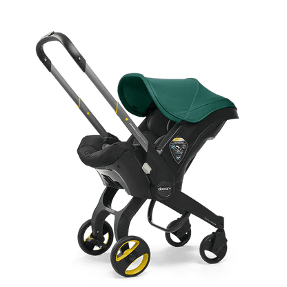 Doona Racing Green Infant Car Seat/Stroller with Base