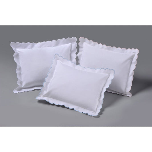 Edward P. Boutross, Inc.Edward Boutross Double Scallop Hand Embroidered Pillow ShamBabysupermarket