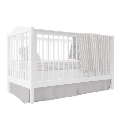 Ely's & Co Four Piece Grey Bamboo Design Baby Crib Set