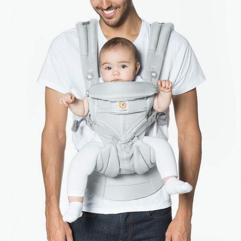 Ergobaby 360 All Position Omni Baby Carrier Cool Air Mesh Pearl Grey