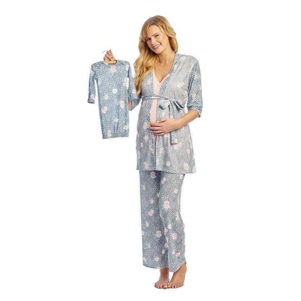 Everly Grey Analise 5-Piece Maternity Loungewear Jungle Floral