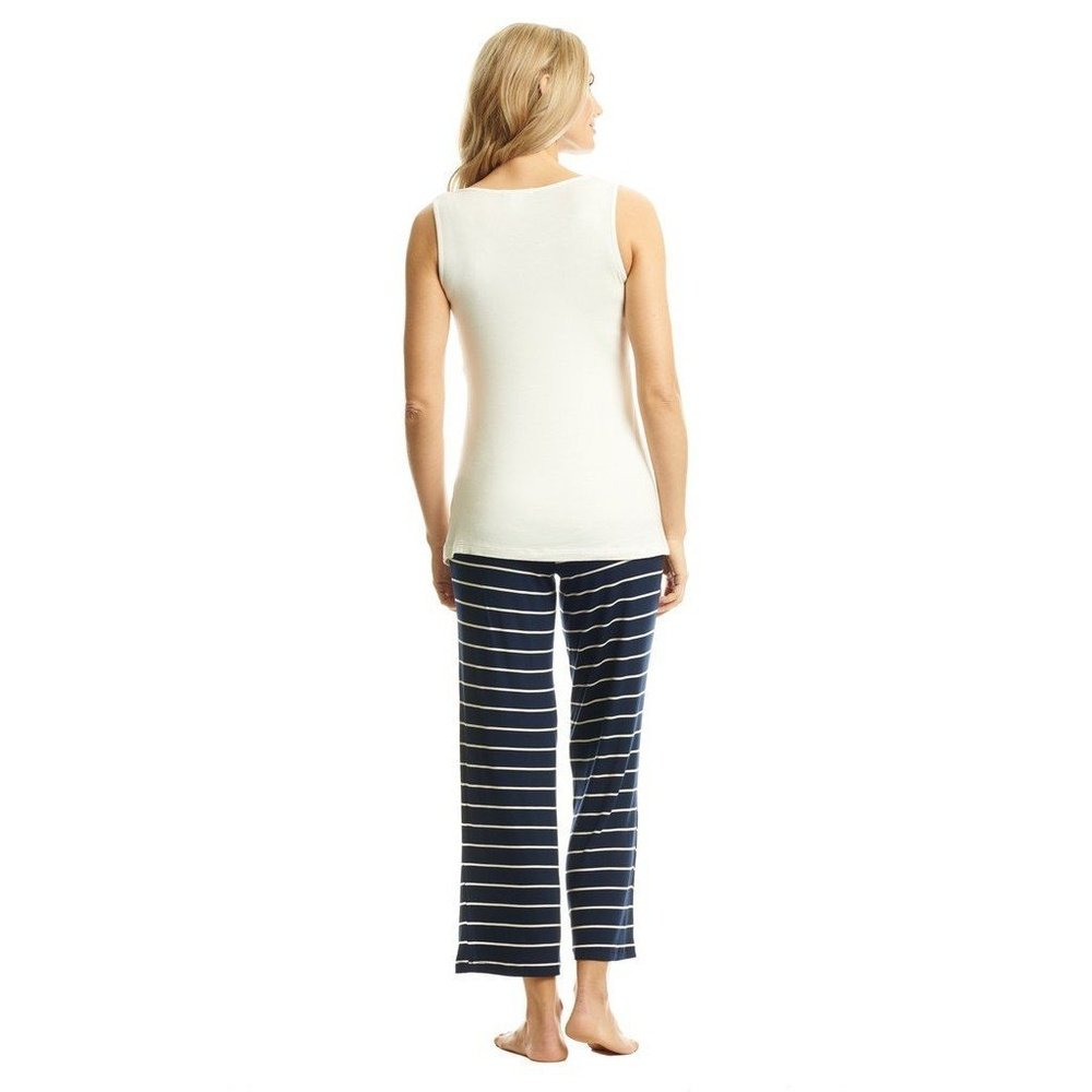 Everly Grey Analise 5-Piece Maternity Loungewear Navy Stripe