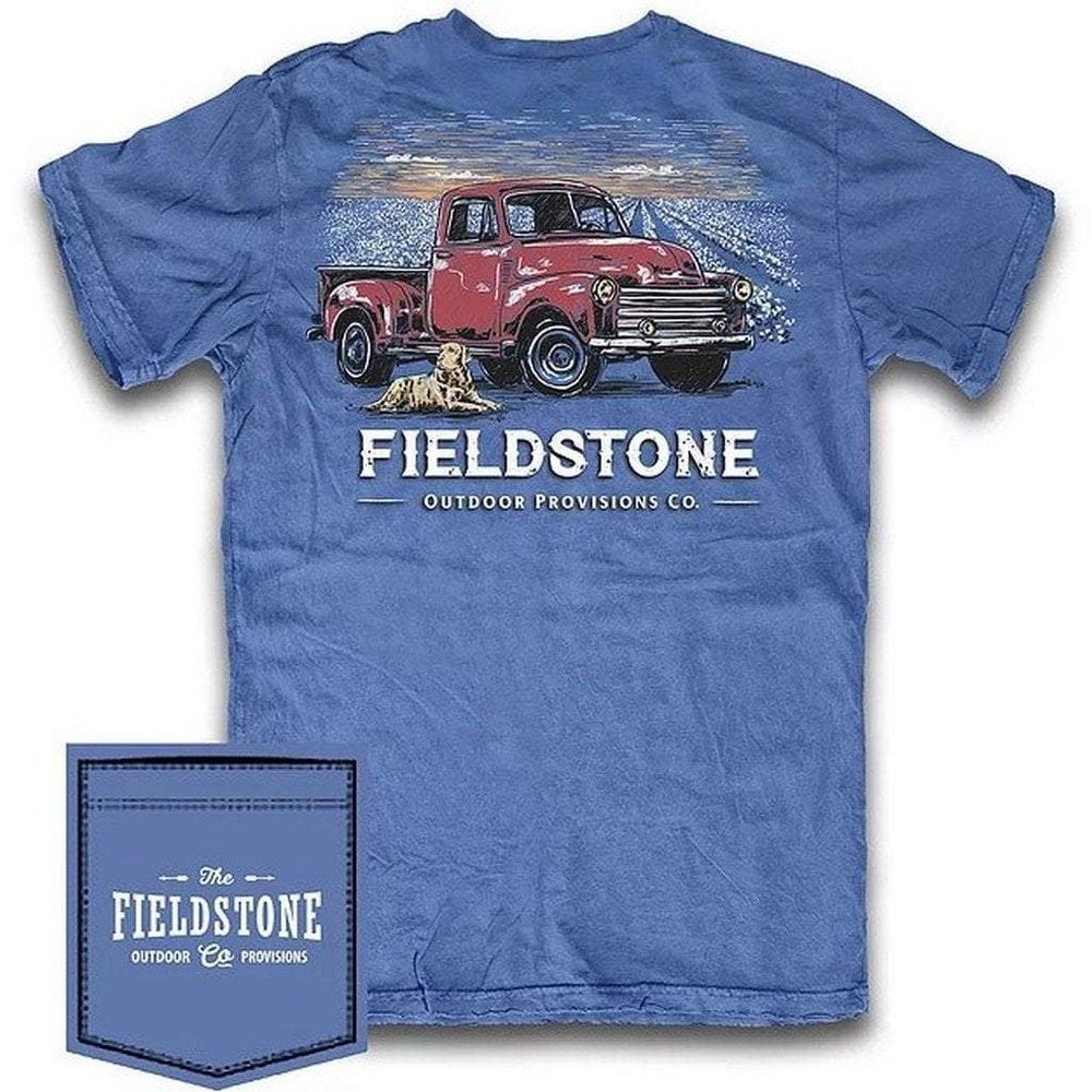 Fieldstone Outdoors Youth Boys T-Shirt Red Truck