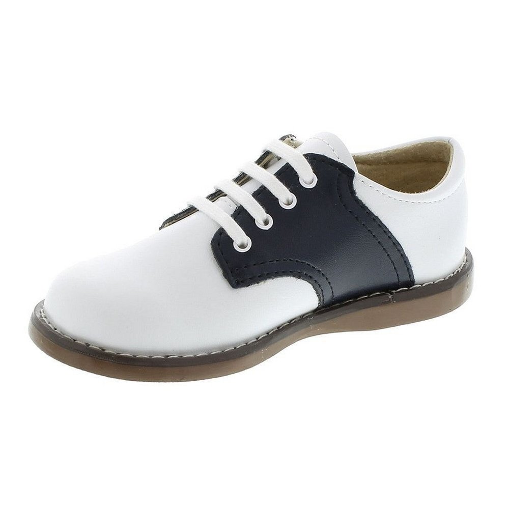 Footmates Cheer Boy Oxford Shoe White/Navy