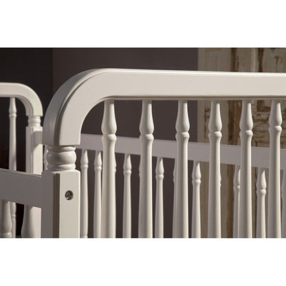 Namesake Liberty 3-in-1 Convertible Spindle Crib w/Toddler Bed Conversion Kit in Warm White