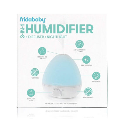 Frida Baby Humidifier BreatheFrida 3 in 1 Humidifier, Diffuser, and Nightlight