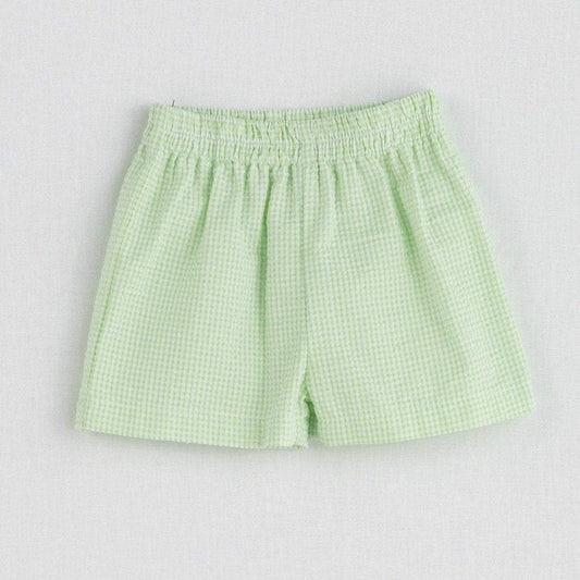 Funtasia Boys Basic Lime Seersucker Short