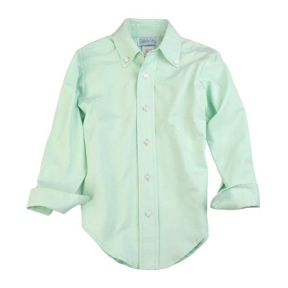 Funtasia Too Boys Button Down Shirt Mint