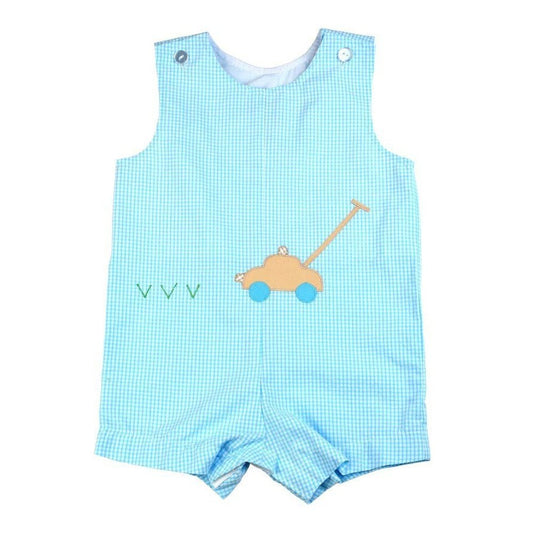 Funtasia Too Boys Lawnmower Applique Shortall