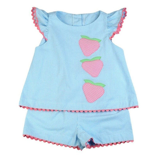 Funtasia Too Girls Strawberries Swing Top Short Set