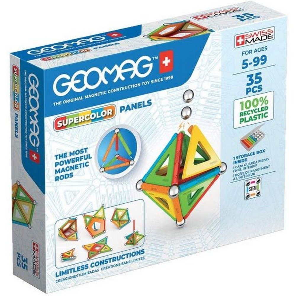 Geomag World Supercolor Panels 35pc Magnetic Building Set
