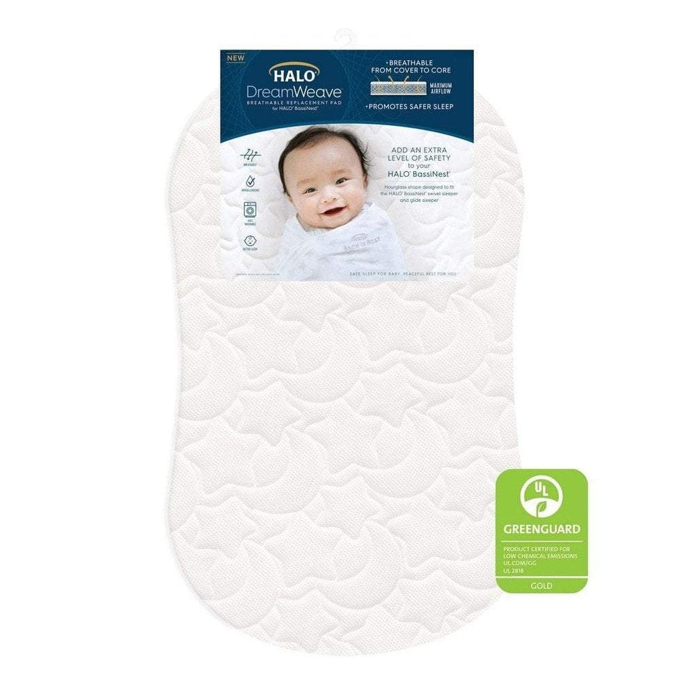 Halo DreamWeave BassiNest Breathable Replacement Mattress Babysupermarket
