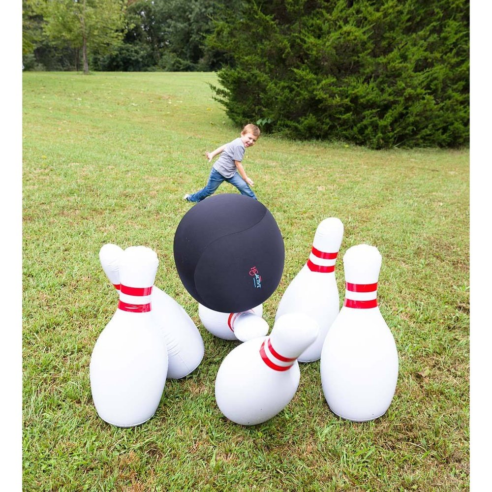 Hearth Song Giant Inflatable Bowling Game
