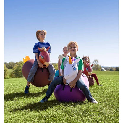 Hearth Song Inflatable Ride-On Hop ‘n Go Horses, Set of 2